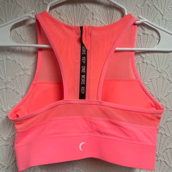 ZYIA Neon Pink Flower Power Sports Bra - Picture 4 of 6